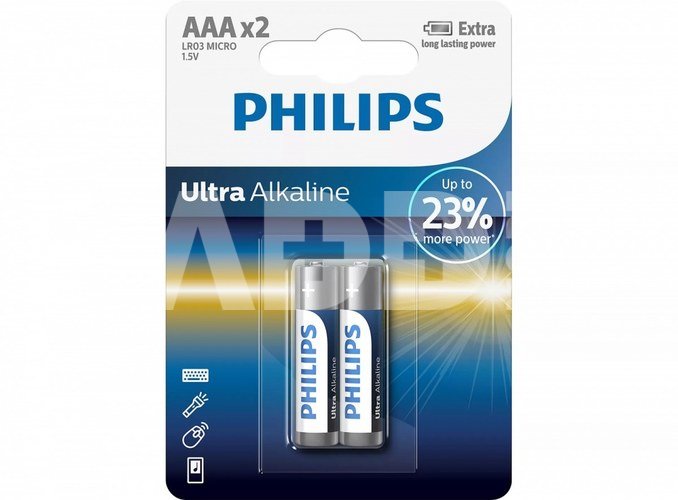 Philips Batery LR03 AAA ULTRA (2 SZT)