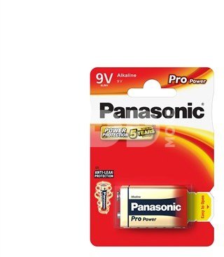 1x Panasonic Pro Power 6 LR 61 9V block maitinimo elementai