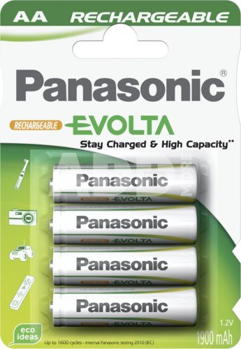 1x4 Panasonic NiMH Mignon AA 2050mAh įkraunami akumuliatoriai