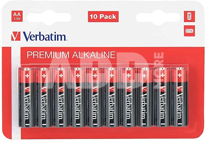 1x10 Verbatim Alcaline battery Migono AA LR 06 49875