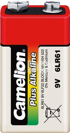 Camelion Plus Alkaline 9V block (6LF22), shrink