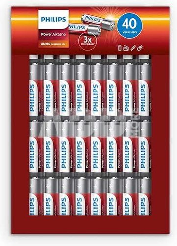 1x40 Philips Power Alkaline AA Batterie Vorteilspack