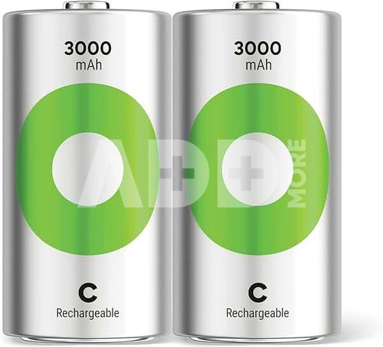 1x2 GP ReCyko NiMH Akkus C Baby 3000mAH, ready to use