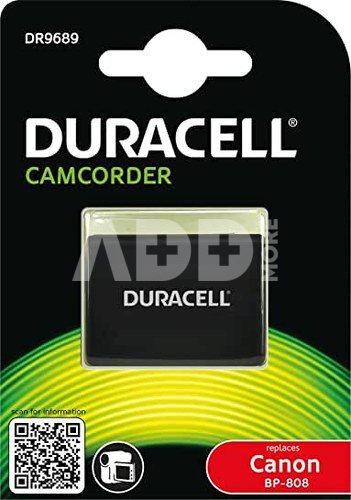 Duracell Li-Ion Akku 890 mAh for Canon BP-808