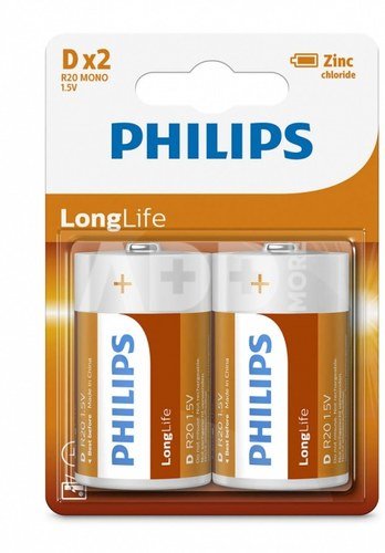 Philips Battery R20 1.5V (2 SZT