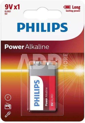 Philips Battery Power Alkaline 9V 1szt blister (LR61)