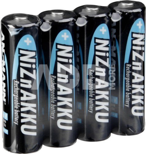 1x4 Ansmann NiZn įkraunami akumuliatoriai Mignon AA 1500 mAh