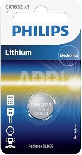 Philips Lithium 3.0V Knopfzelle CR1632