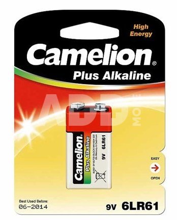 Camelion Plus Alkaline 9V Block (6LF22), 1-pack 1-pack maitinimo elementai