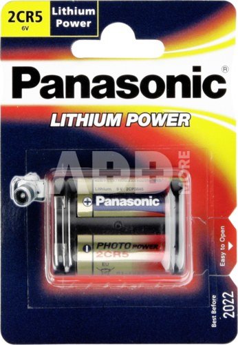 1x Panasonic Photo 2 CR 5 maitinimo elementai
