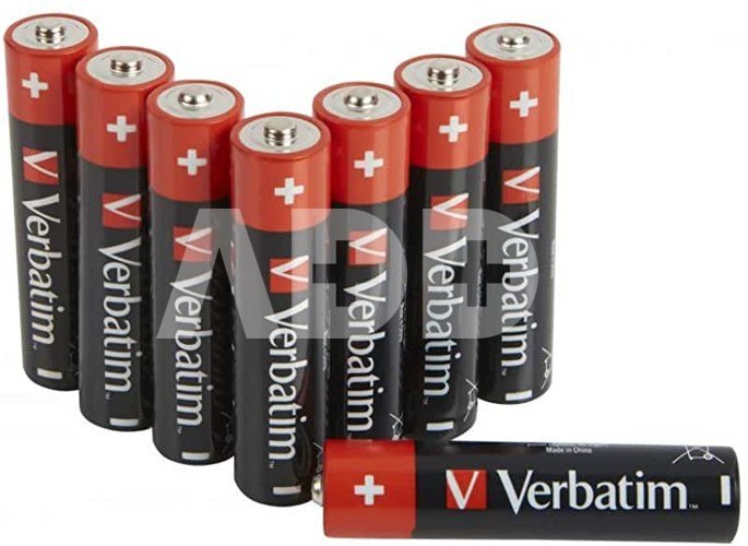 1x8 Verbatim Alkaline battery Micro AAA LR 03 49502