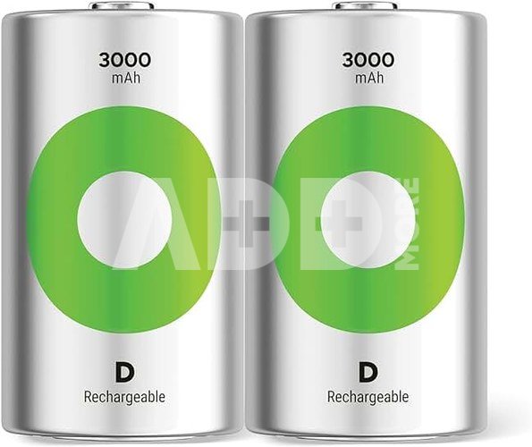 1x2 GP ReCyko NiMH Akkus D Mono 5700 mAH, ready to use