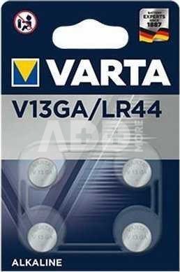 Varta V13GA/LR44 Alkaline 4 Pack