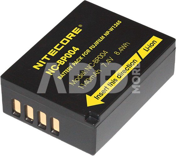 Nitecore NC BP004 (Fuji NP W126S Battery) 1140mAh