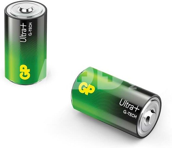 1x2 GP ULTRA PLUS Alkaline 1,5V D Mono LR20 03013AUPETA-B2