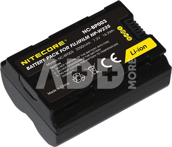 Nitecore NC BP003 (Fuji NP W235 Battery) 2250mAh