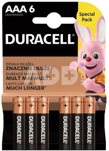 Duracell Basic AAA/LR3 blister 6pcs
