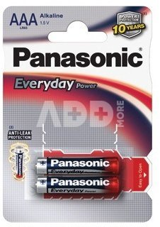Baterijos Panasonic EVERYDAY LR03-2BP