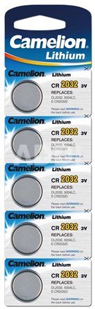 Camelion Lithium Button celles 3V (CR2032), 5-pack
