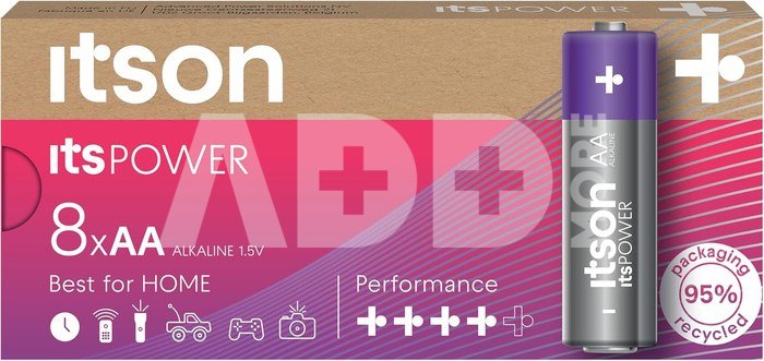 itson itsPOWER battery Alkaline LR6IPO/8CB