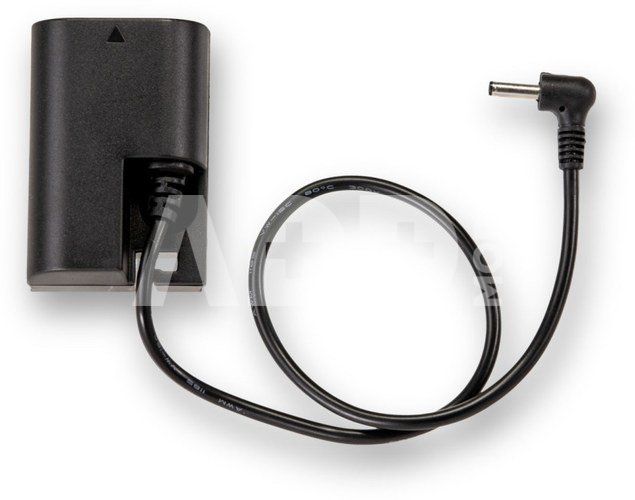 LP-E6 to 3.5/1.35mm DC Male Dummy Battery