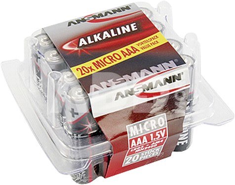1x20 Ansmann Alkaline Micro AAA LR 03 red-line Box