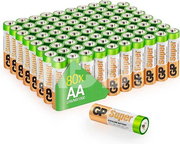 1x80 GP Super Alkaline AA Mignon Batterien Blister 03015AS80