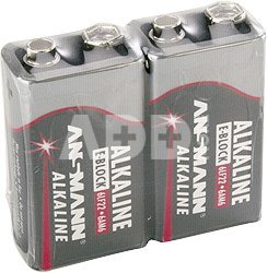 1x2 Ansmann Alkaline 9V-Block red-line