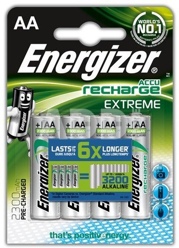 Energizer AA/HR6, 2300 mAh, Rechargeable Accu Extreme Ni-MH, 4 pc(s)