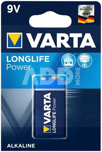 1 Varta Longlife Power 9V-Block 6LR61