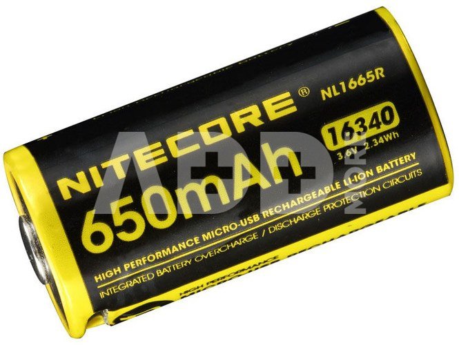 Nitecore NL1665R (650mAh) 16340