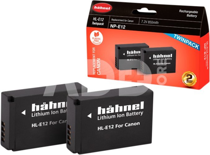 HÄHNEL BATTERY CANON HL-E12 TWIN PACK