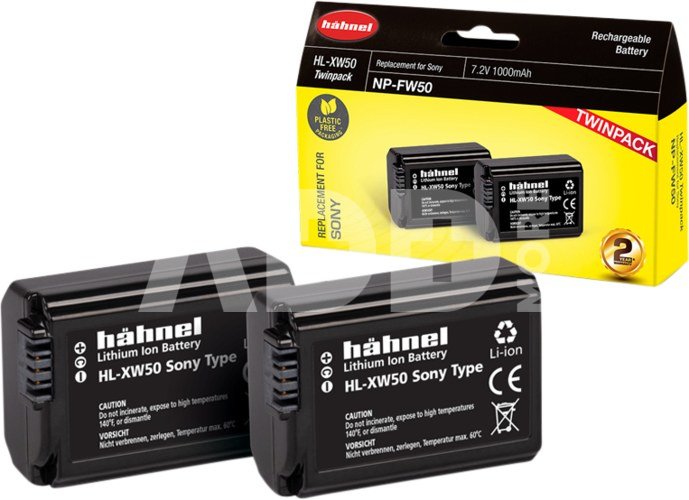 HÄHNEL BATTERY SONY HL-XW50 TWIN PACK