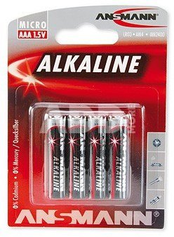 1x4 Ansmann Alkaline Micro AAA LR 03 red-line