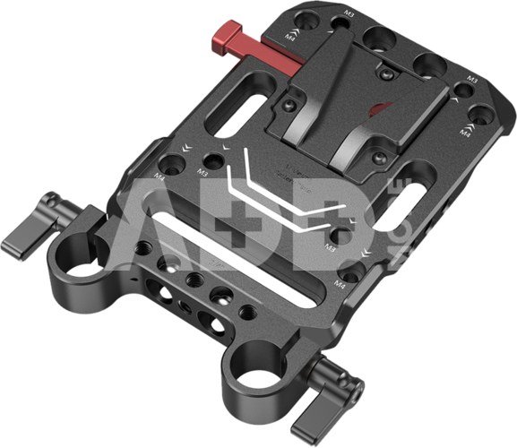 SMALLRIG 3016 BATTERY PLATE V-MOUNT W ROD CLAMP