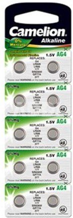 Camelion AG4/LR66/LR626/377, Alkaline Buttoncell, 10 pc(s)