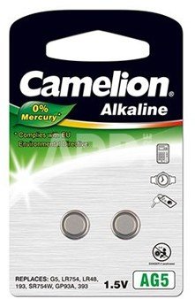 Camelion AG5/LR48/LR754/393, Alkaline Buttoncell, 2 pc(s)