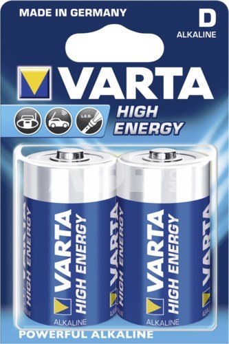 10x2 Varta High Energy Mono D LR 20 PU inner box