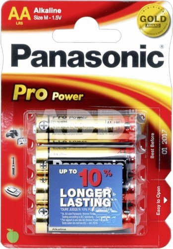 60x4 Panasonic Pro Power LR 6 Mignon AA maitinimo elementai