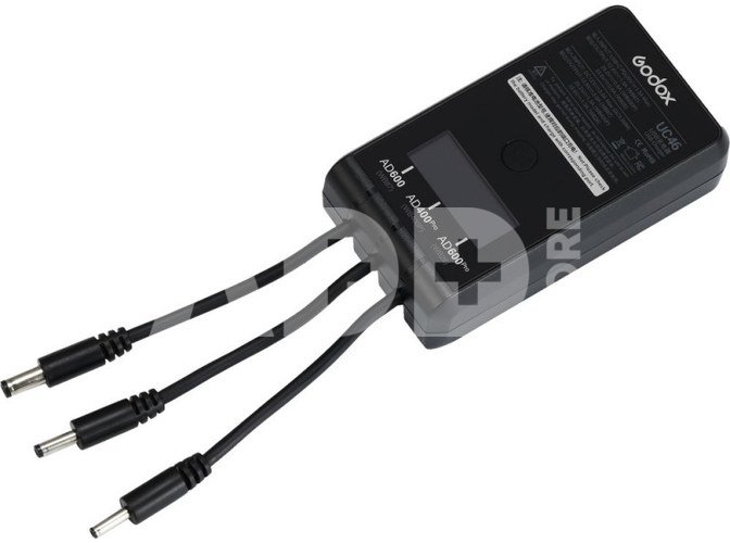 Godox UC46 Charger for WB400P, WB87,WB26 batteries (simultaneously)