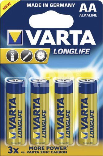 20x4 Varta Longlife Extra Mignon AA LR 6 PU inner box