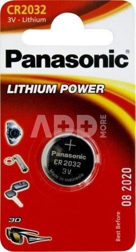 1x10 Panasonic CR 2032 maitinimo elementai