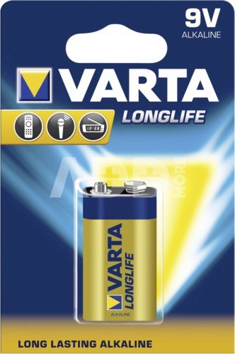 50x1 Varta Longlife Extra 9V block 6 LR 61 PU master box