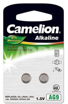 Camelion AG9/LR45/LR936/394, Alkaline Buttoncell, 2 pc(s)