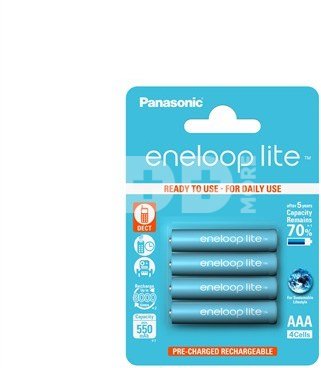 1x4 Panasonic Eneloop Lite Micro AAA 550 mAh