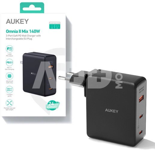 AUKEY AUKEY PA-B7O Omnia II G aN Wall Charger 3xUSB