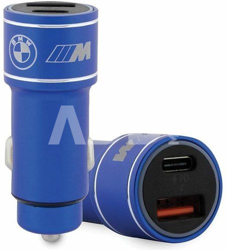 BMW Car charger 20W PD-QC 3.0 Fast Blue