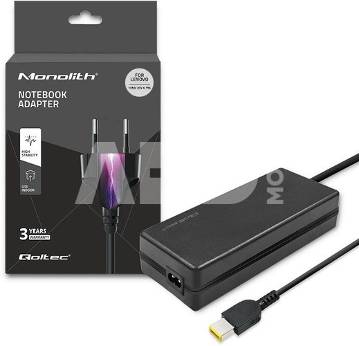 Qoltec Power adapter for Lenovo 135W, 20V, 6.75A