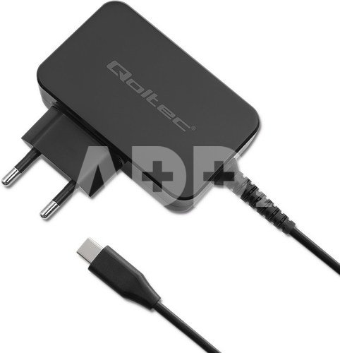 Qoltec GaN POWER PRO charger 1xUSB C, 45W, 5-20V