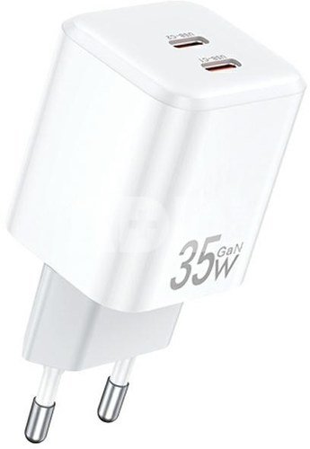 AWEI Charger GaN 35W 2xUSB-C PD65 white
